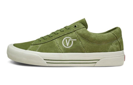 Vans: Зелёные кроссовки  Saddle Sid