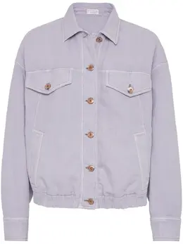 Brunello Cucinelli: Фиолетовая куртка  Monili