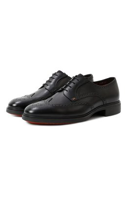 Santoni: Чёрные туфли 