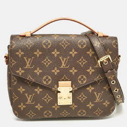 Louis Vuitton: Коричневая сумка  Pochette