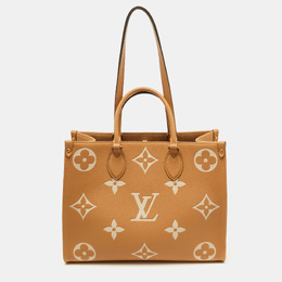 Louis Vuitton: Бежевая сумка-шоппер 