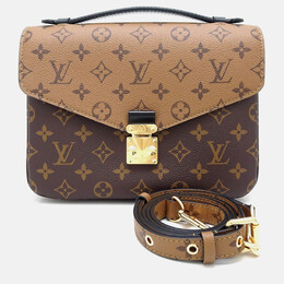 Louis Vuitton: Коричневая сумка  Pochette