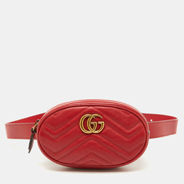 Gucci: Красная сумка  GG Marmont