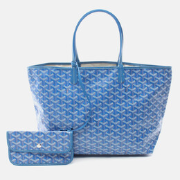 Goyard: Голубая сумка-шоппер 