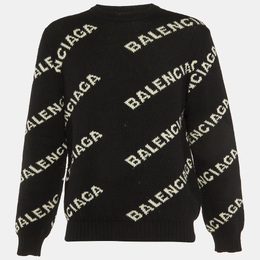 Balenciaga: Чёрный свитер  Crew