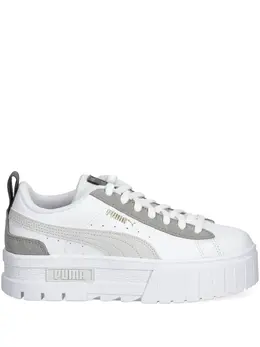 PUMA: Белые кроссовки  Mayze