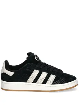 adidas: Чёрные кроссовки  Campus