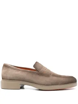 Santoni: Коричневые туфли 