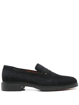 Santoni: Синие туфли 
