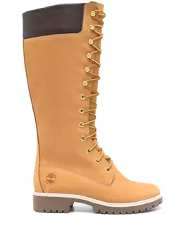 Timberland: Бежевые ботинки 