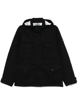 Stone Island: Чёрная куртка  Raso