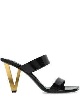 Versace: Чёрные сандалии 