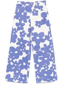 Marni: Голубые брюки 