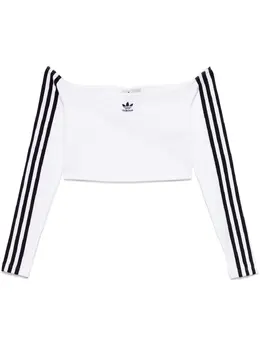 adidas: Белый топ  Adicolor