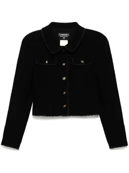 CHANEL Pre-Owned: Чёрная куртка 