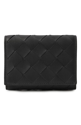 Bottega Veneta: Чёрный кошелёк 