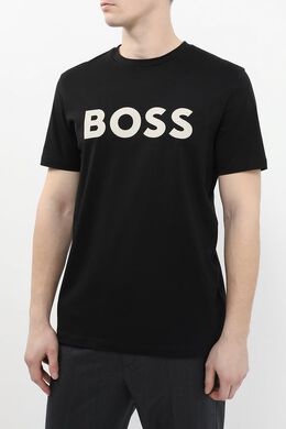 BOSS: Хлопковая футболка 