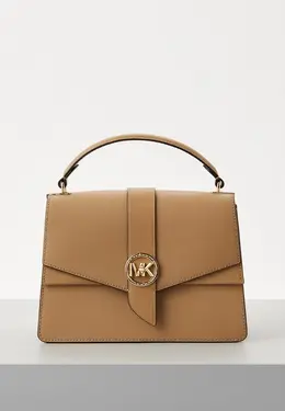 Michael Michael Kors: Бежевая сумка 