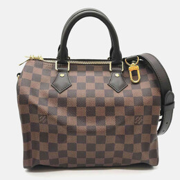 Louis Vuitton: Коричневая сумка  Speedy 25