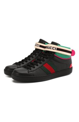 Gucci: Чёрные кеды  Ace