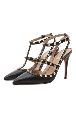 Valentino: Чёрные туфли  Rockstud