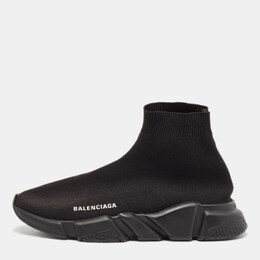 Balenciaga: Чёрные кроссовки  Speed.2