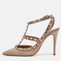 Valentino: Бежевые туфли  Rockstud