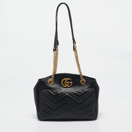 Gucci: Чёрный топ  GG Marmont