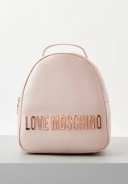 Love Moschino: Розовый рюкзак 