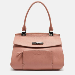 Longchamp: Розовая сумка 