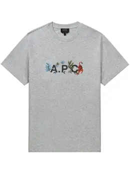 A.P.C.: Футболка с принтом 