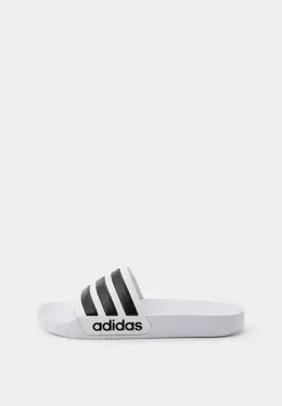 adidas: Белые шлёпанцы 