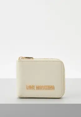 Love Moschino: Бежевый кошелёк 