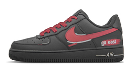 Nike: Чёрные кроссовки  Air Force 1