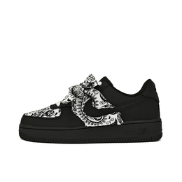 Nike: Чёрные кроссовки  Air Force 1