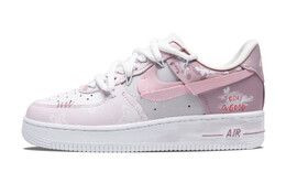 Nike: Розовые кроссовки  Air Force 1