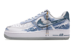 Nike: Синие кроссовки  Air Force 1