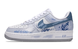 Nike: Синие кроссовки  Air Force 1