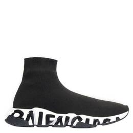 Balenciaga: Чёрные кроссовки  Speed