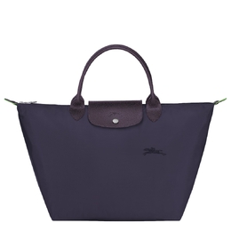 Longchamp: Голубая сумка  Le Pliage