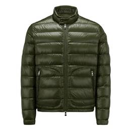 Moncler: Зелёная куртка 