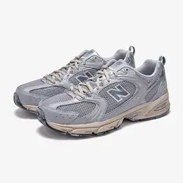 New Balance: Серебристые кроссовки  530