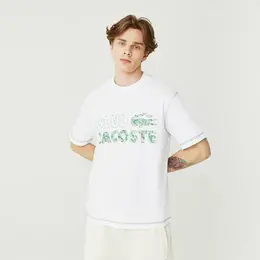 LACOSTE: Белая футболка 