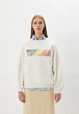 Trussardi: Белый свитшот 