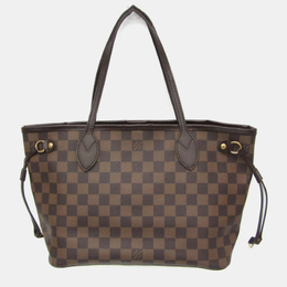 Louis Vuitton: Коричневая сумка-шоппер  Neverfull