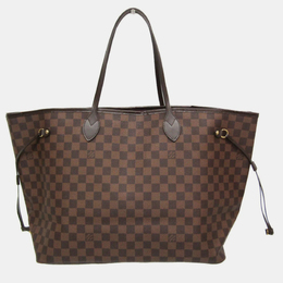 Louis Vuitton: Коричневая сумка-шоппер  Neverfull