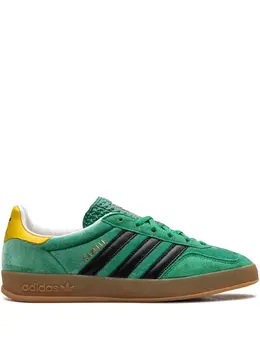 adidas: Зелёные кроссовки  Gazelle
