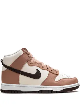 Nike: Бежевые кроссовки  Dunk High