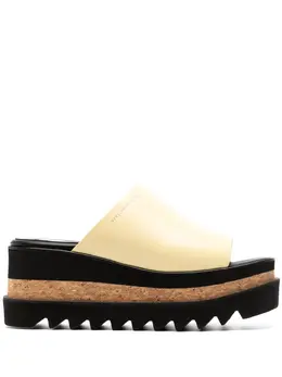 Stella McCartney: Жёлтые сандалии  Sneak Elyse