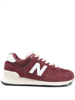 New Balance: Бордовые кроссовки  574